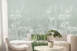 Fototapeta: Malowany wzór pola na jasnym tle