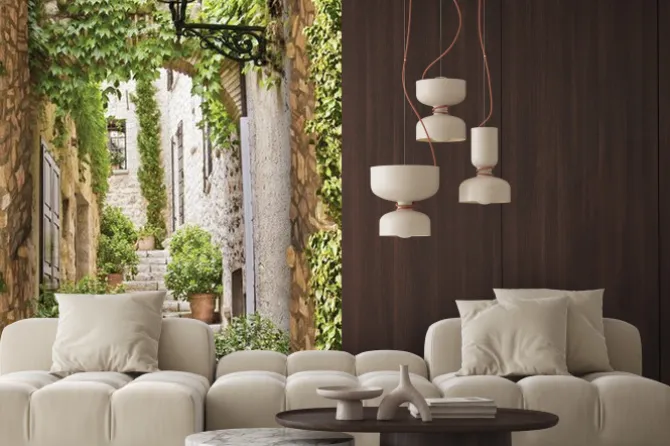 Fototapeta: Malownicza kamienna uliczka z kwiatami