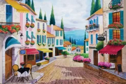 Fototapeta: Malownicza wioska nad morzem