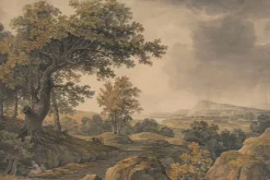 Fototapeta: Malownicze wzgórza z bujną roślinnością