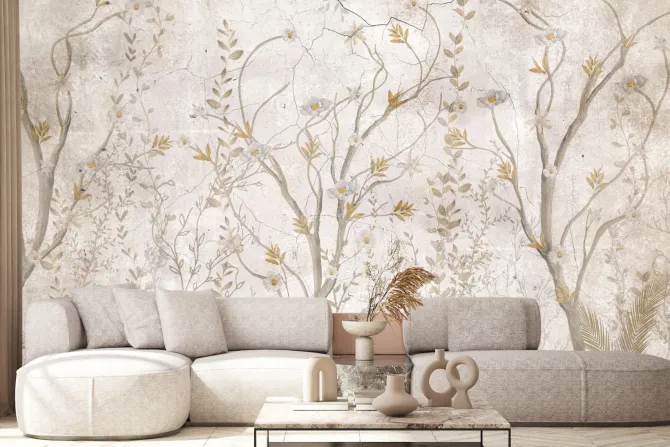 Fototapeta: Malowniczy krajobraz roślin i kwiatów