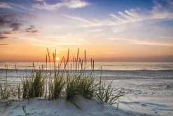 Fototapeta: Malowniczy zachód słońca nad morzem