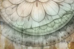 Fototapeta: Mandala na betonowym tle w stylu retro