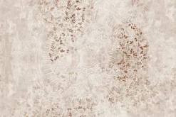 Fototapeta: Mandala na jasnym tle wśród kwiatów