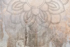 Fototapeta: Mandala na teksturowym betonowym tle w stylu vintage