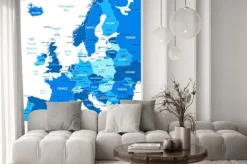 Fototapeta: Mapa europy - bardzo szczegółowe ilustracji wektorowych.