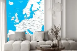 Fototapeta: Mapa europy - bardzo szczegółowe ilustracji wektorowych.