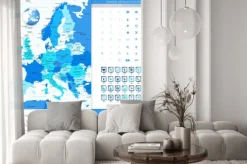 Fototapeta: Mapa europy z ikon nawigacji z ikon nawigacji