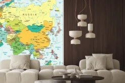 Fototapeta: Mapa polityczna azji