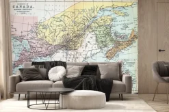 Fototapeta: Mapa wschodnich prowincjach kanady