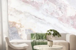 Fototapeta: Marmur kamienna tekstura z różowymi elementami