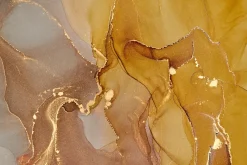 Fototapeta: Marmur w miedzianych odcieniach ze złotem