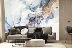 Fototapeta: Marmur w odcieniach niebieskiego i błękitu