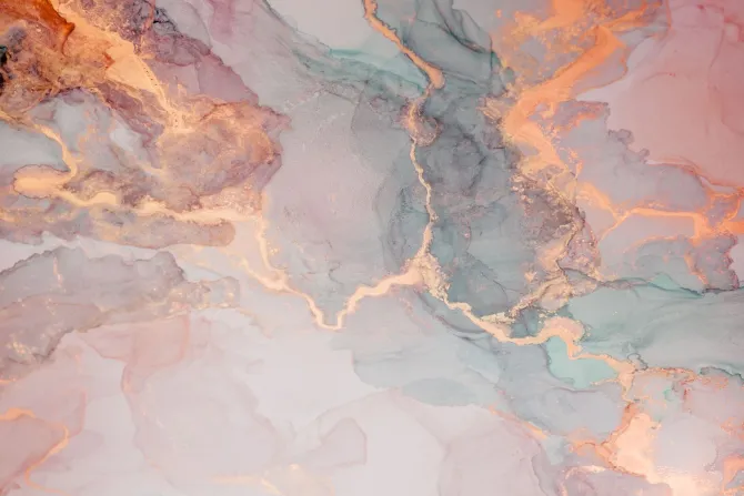 Fototapeta: Marmurkowa tekstura z elementami różowego złota