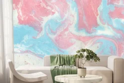 Fototapeta: Marmurowa tekstura różowy i niebieski kolor