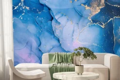 Fototapeta: Marmurowy wzór w niebieskim kolorze