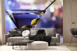 Fototapeta: Martini z zielonych oliwek