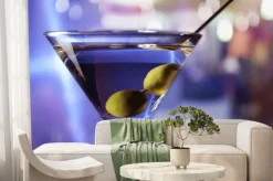 Fototapeta: Martini z zielonych oliwek