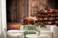 Fototapeta: Martwa natura połamanych czekolady