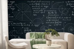 Fototapeta: Mathematical and scientific formulas for finding the area of