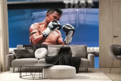 Fototapeta: Mężczyzna podczas wali w boksie