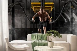 Fototapeta: Mężczyzna rzucający linami