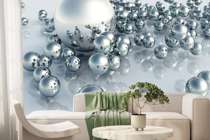 Fototapeta: Metalowe kule 3d