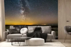 Fototapeta: Milchstraße am wattenmeer w st peter ording zły, nordsee in deutschland