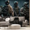 Fototapeta: Military soldiers are together. realism style detailed picture