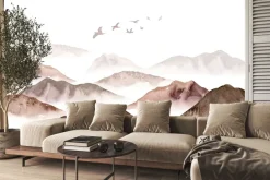 Fototapeta: Minimalistyczny krajobraz gór