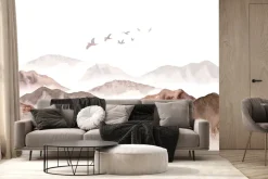 Fototapeta: Minimalistyczny krajobraz gór