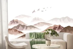 Fototapeta: Minimalistyczny krajobraz gór