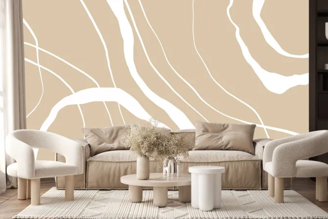 Fototapeta: Minimalistyczny wzór z białymi liniami