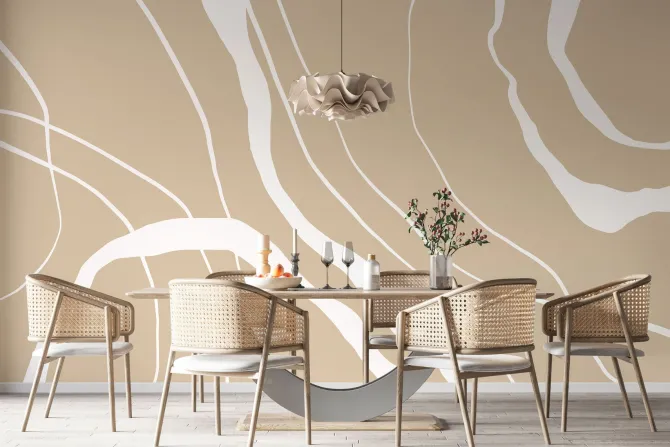 Fototapeta: Minimalistyczny wzór z białymi liniami