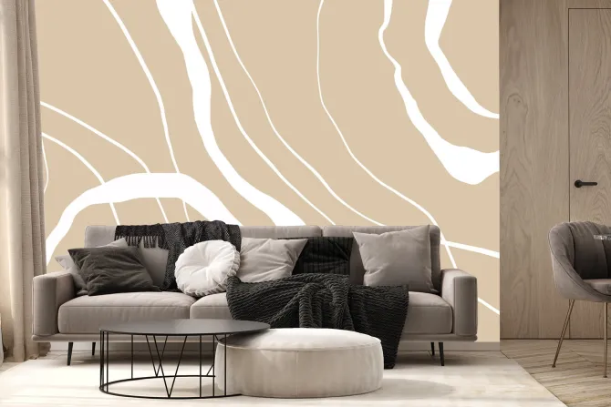 Fototapeta: Minimalistyczny wzór z białymi liniami