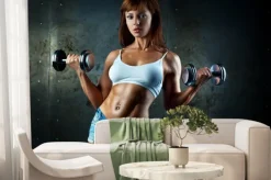 Fototapeta: Młoda kobieta sportowa