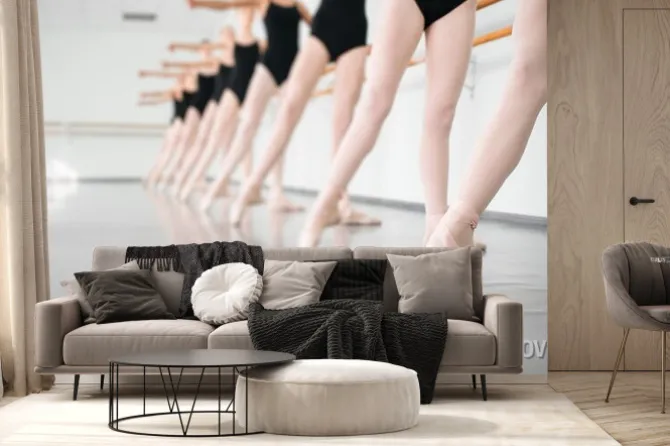 Fototapeta: Młodych tancerzy ballerinas tańca w klasie, baletu klasycznego