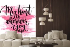 Fototapeta: Moje serce jest tam, gdzie jesteś. romantyczny kart wycenę dla