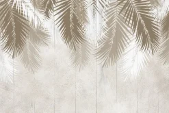 Fototapeta: Monochromatyczne liście palmowe