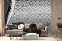 Fototapeta: Monochromatyczny wzór w stylu ornamentowym