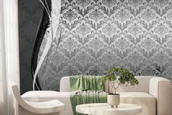 Fototapeta: Monochromatyczny wzór w stylu ornamentowym