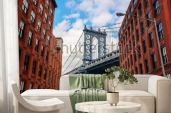 Fototapeta: Most brookliński widziany z nowego jorku