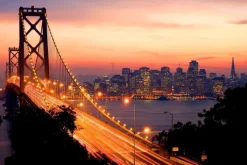 Fototapeta: Most z widokiem na miasto san francisco