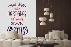 Fototapeta: Motywacja hand drawn plakat. czarno-czerwona kartka wektor z