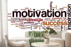 Fototapeta: Motywacja koncepcja cloud słowo