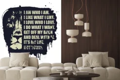 Fototapeta: Motywacja wycenę swojego projektu na czarnym barwnikiem