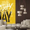 Fototapeta: Motywacyjne plakat z napisem: "dzisiaj jest dzień". grunge st
