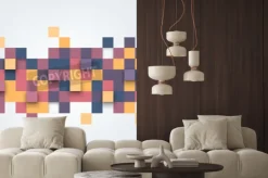 Fototapeta: Mozaika z kolorowych kwadratów