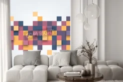 Fototapeta: Mozaika z kolorowych kwadratów