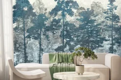 Fototapeta: Mural z sosnowym lasem